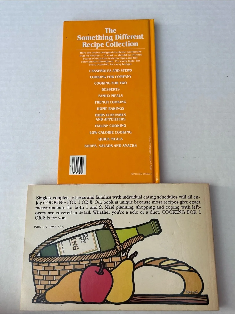 2 Ct Lot: Cooking For Two Rhona Newman & Cooking For 1 Or 2 Katherine Greensberg